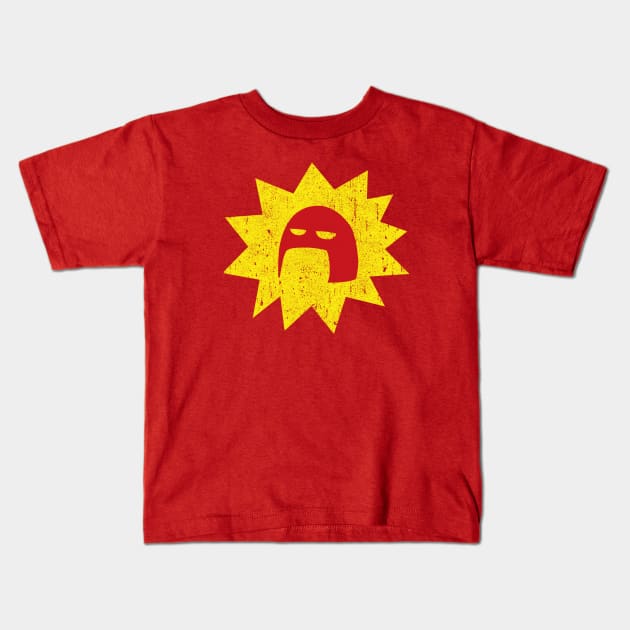 The Crimson Bolt - Super Kids T-Shirt by huckblade